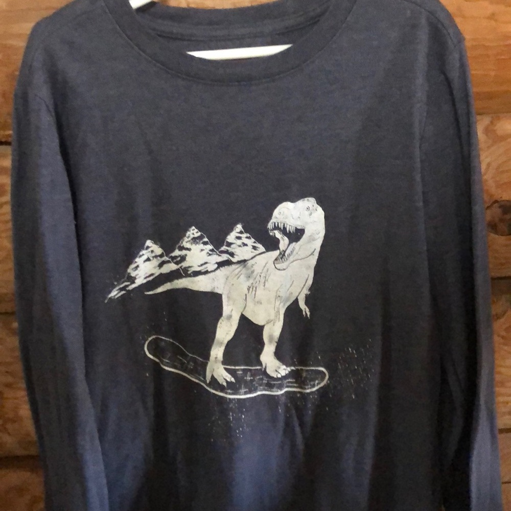 Snowboarding dinosaur